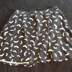 Hot Topic Bats Skater Skirt